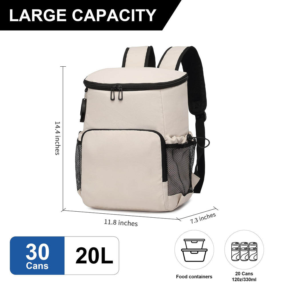 Sorozien backpack cooler front pocket design, convenient daily storage.