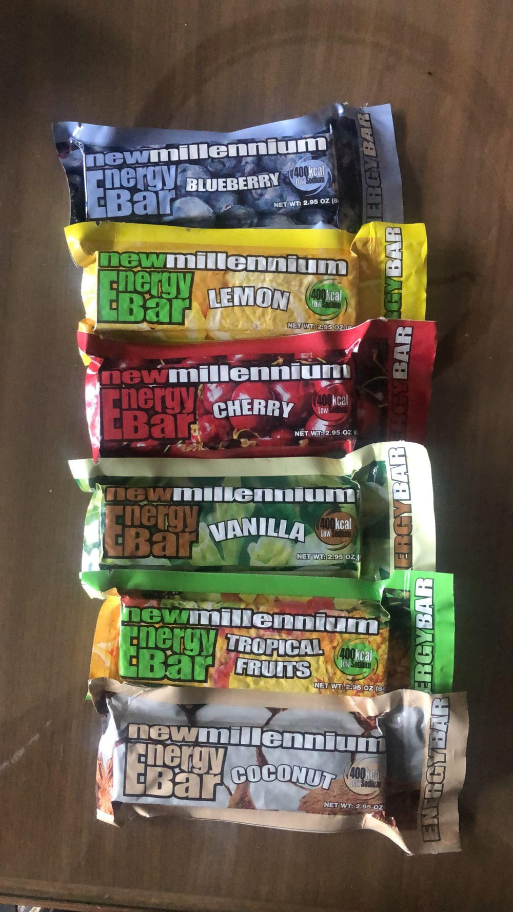 S.O.S. Millennium Energy Bars candy-bar sized servings for quick meals
