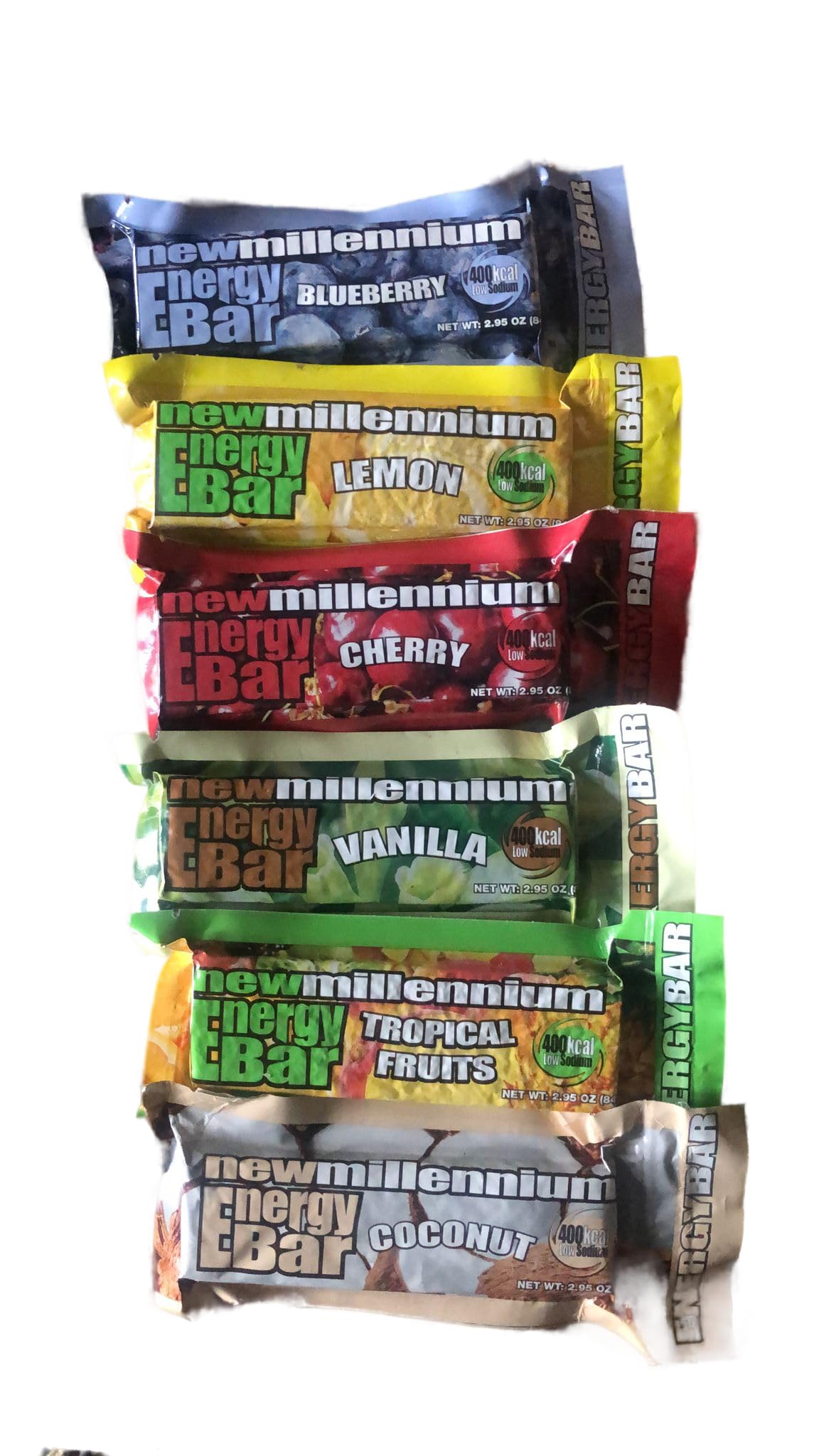S.O.S. Millennium Energy Bars packaging front view highlighting long shelf life