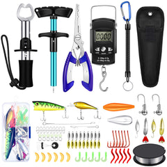 Sosation 134-piece fishing tool kit in blue fresh style