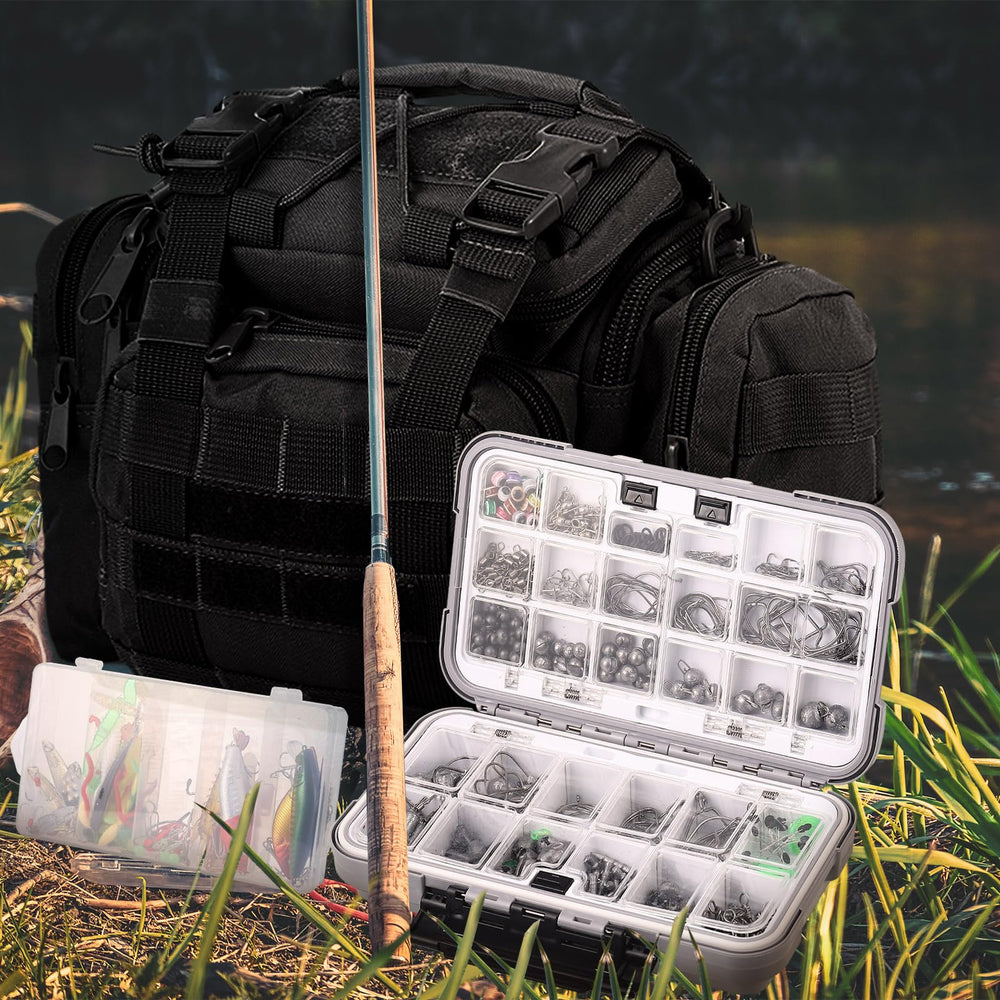 Sosation 482-pcs fishing gear lures closeup, realistic bait design attracts more bites.