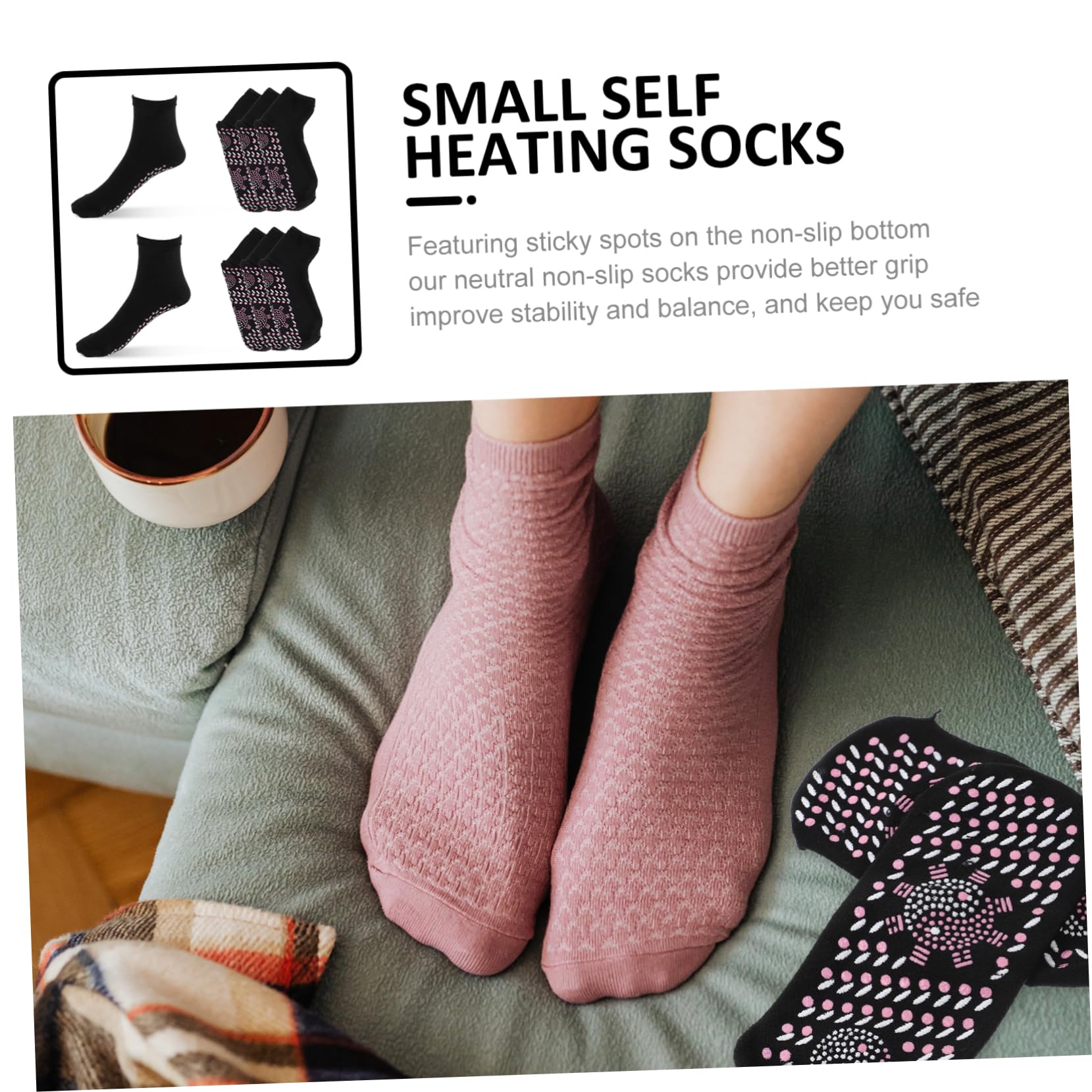Sosoport hiking and camping ready socks with secure traction