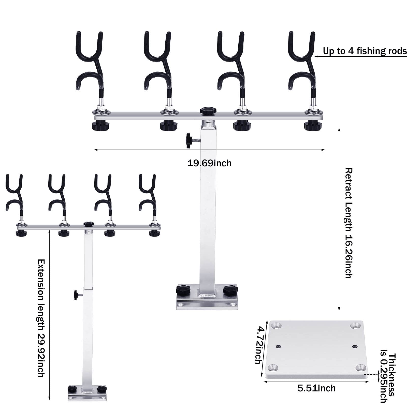 Sotiff 360-degree rotation enables versatile rod positioning