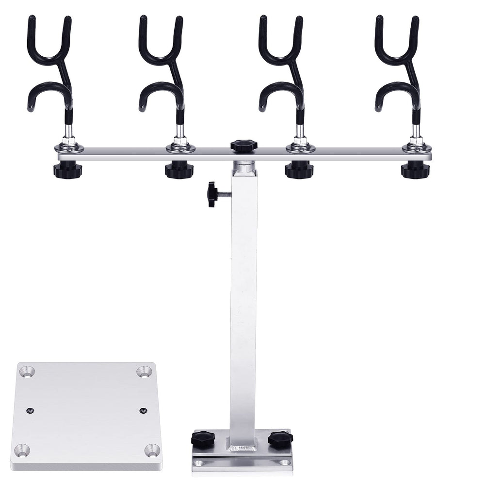 Sotiff Crappie rod holder assembly on boat for organized rod storage and quick access