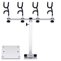 Sotiff Crappie rod holder assembly on boat for organized rod storage and quick access