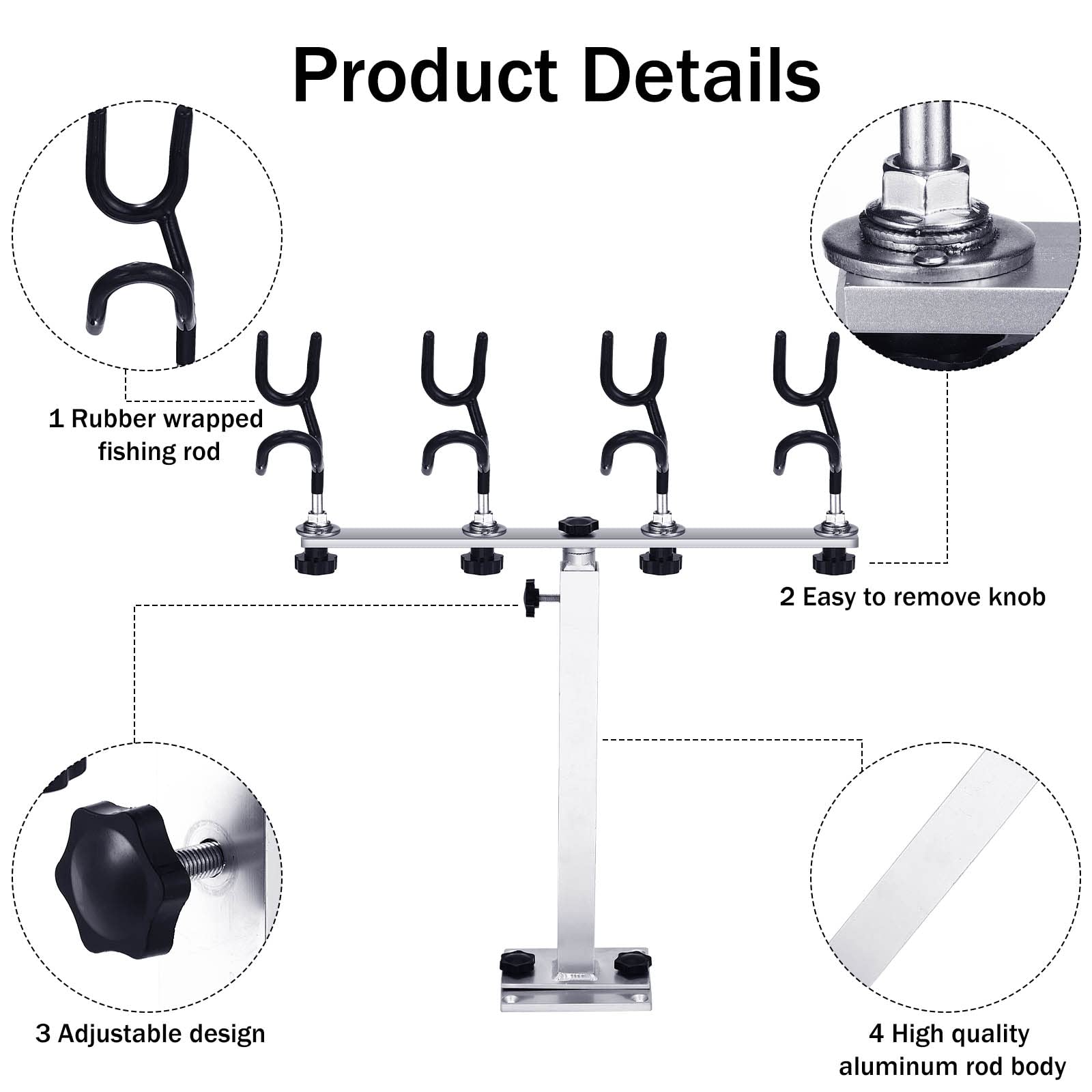 Sotiff PVC-coated steel wire rod holder resists rust on boats