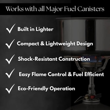 SOTO Amicus with built-in igniter delivers quick lighting for easy camping meals