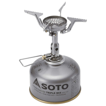 SOTO Amicus stove, windy-performance focus, delivers reliable cooking in gusty conditions.