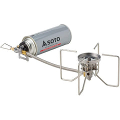 SOTO Fusion ST-330 burner side view shows compact, portable design.