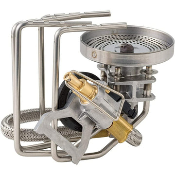 SOTO Fusion ST-330 wind-resistant burner head in outdoor use.