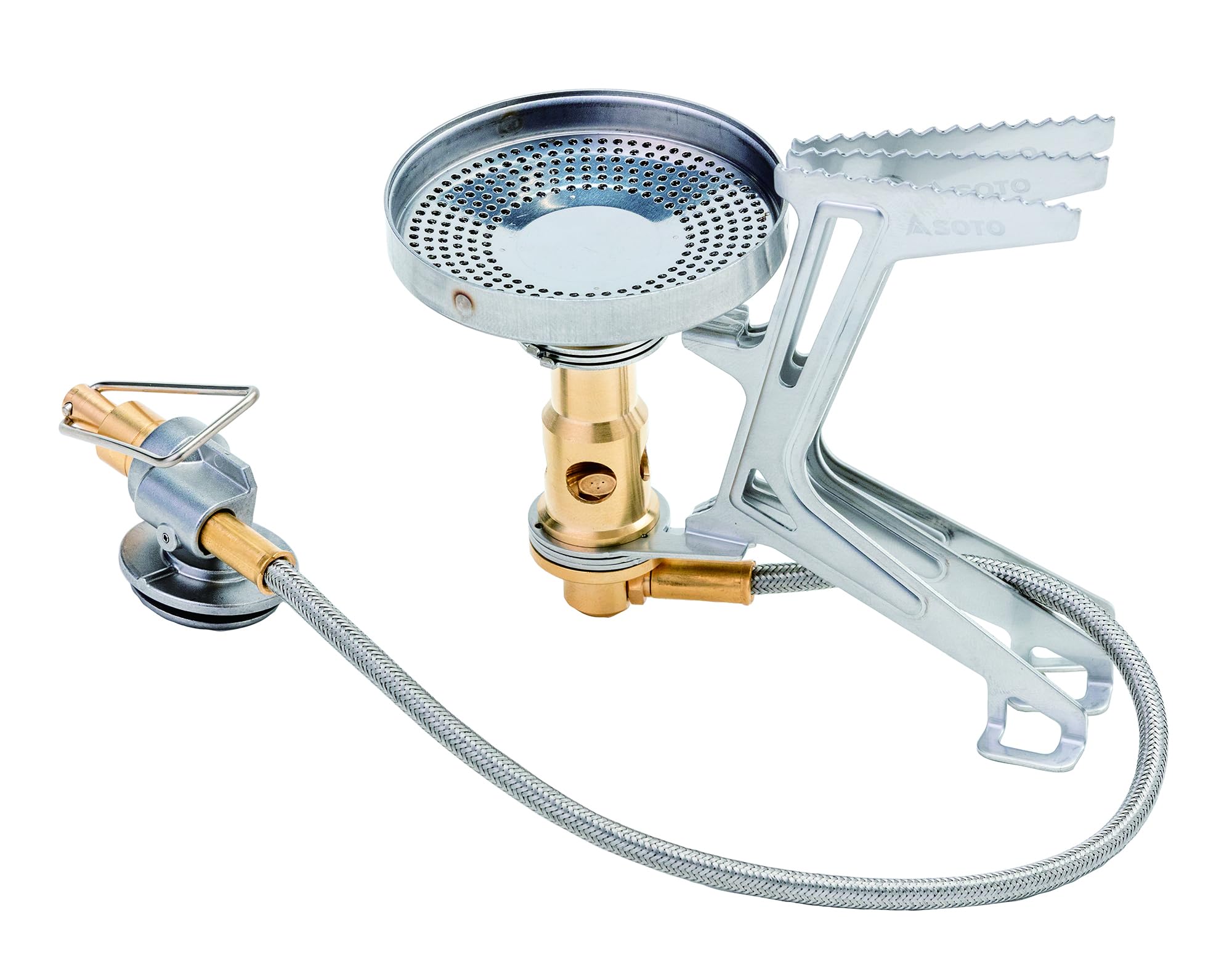 SOTO Fusion Trek flame control knob emphasizes precise heat management for efficient cooking.