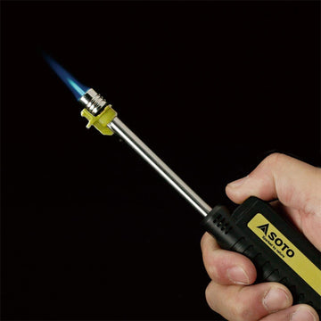 SOTO Pocket Torch Safety Features: secure grip and child-resistant design