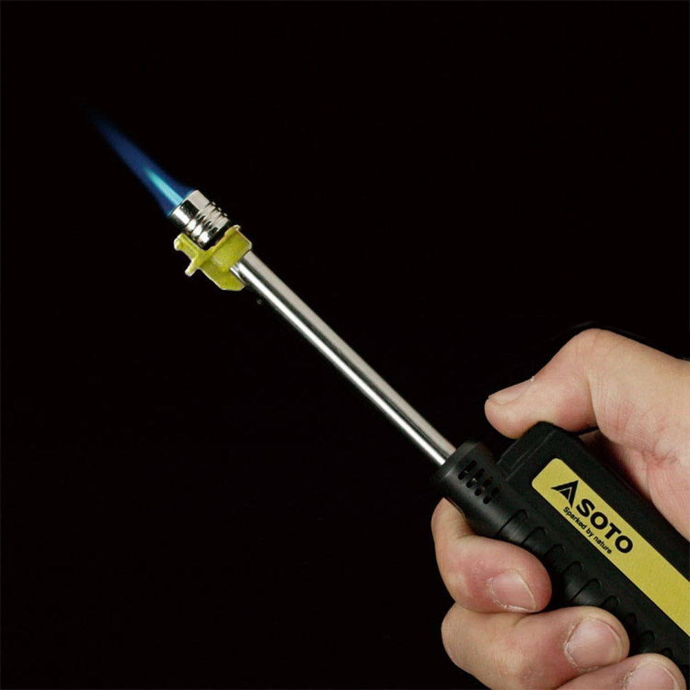SOTO Pocket Torch Safety Features: secure grip and child-resistant design