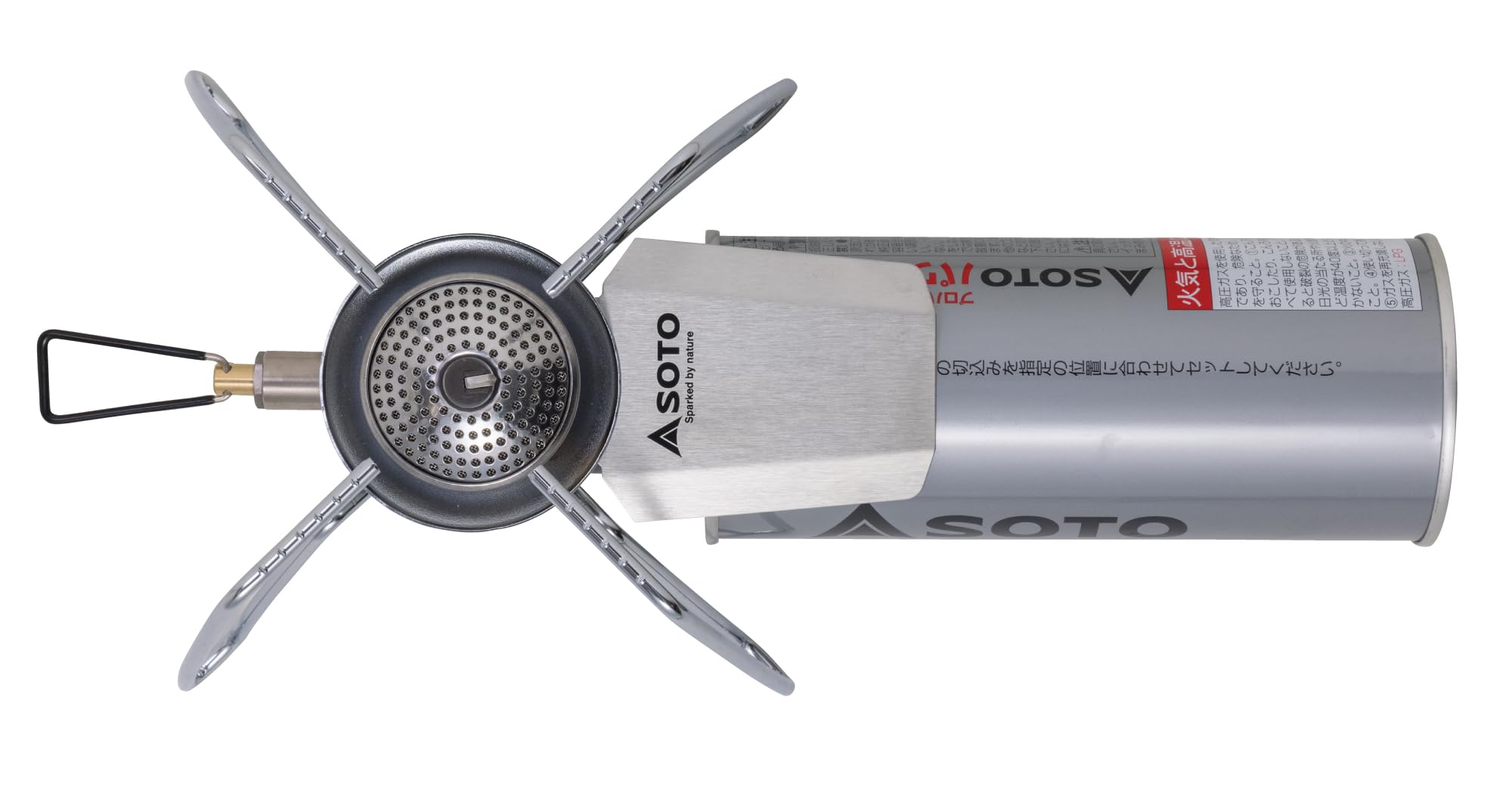SOTO regulator stove durable construction withstands rugged outdoor use.