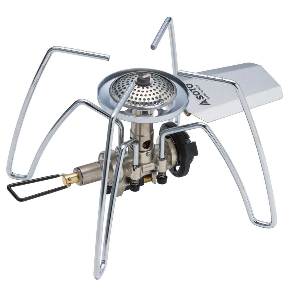 SOTO regulator stove easy setup and cleaning for on the go cooking.
