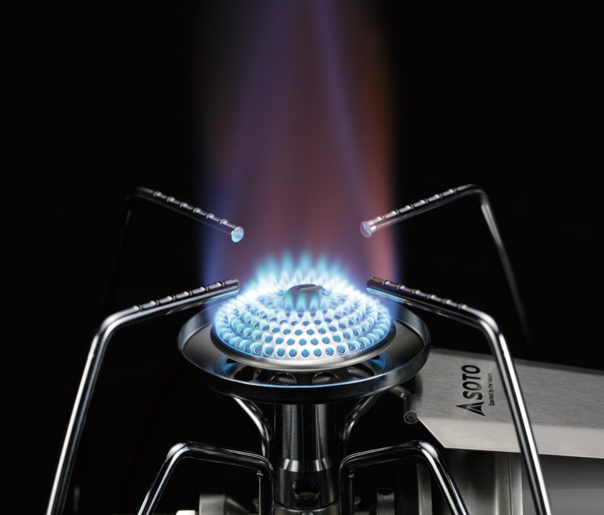 SOTO regulator stove portable design fits in small packs on hikes.