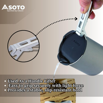 SOTO SOD-5202 lifter shown with compatible SOD-520/521/522 pots