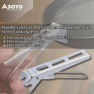 SOTO SOD-5202 lightweight lifter prevents burns while camping