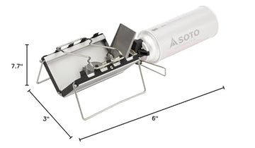 SOTO ST-320 compatible with 6.3-inch pots for solo meals.