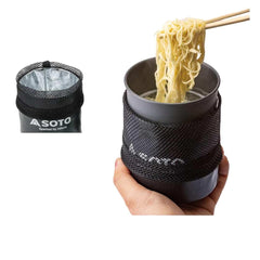SOTO ThermoLite microlifter aids safe handling over camp stoves.