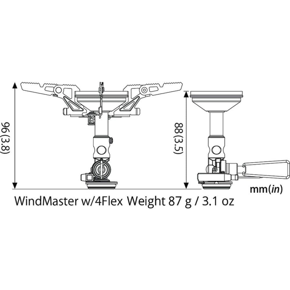 SOTO WindMaster-canister-friendly-design image emphasizes safe handling and cap protection
