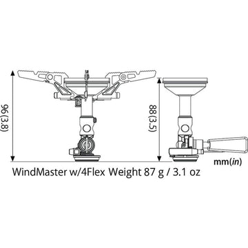 SOTO WindMaster-canister-friendly-design image emphasizes safe handling and cap protection