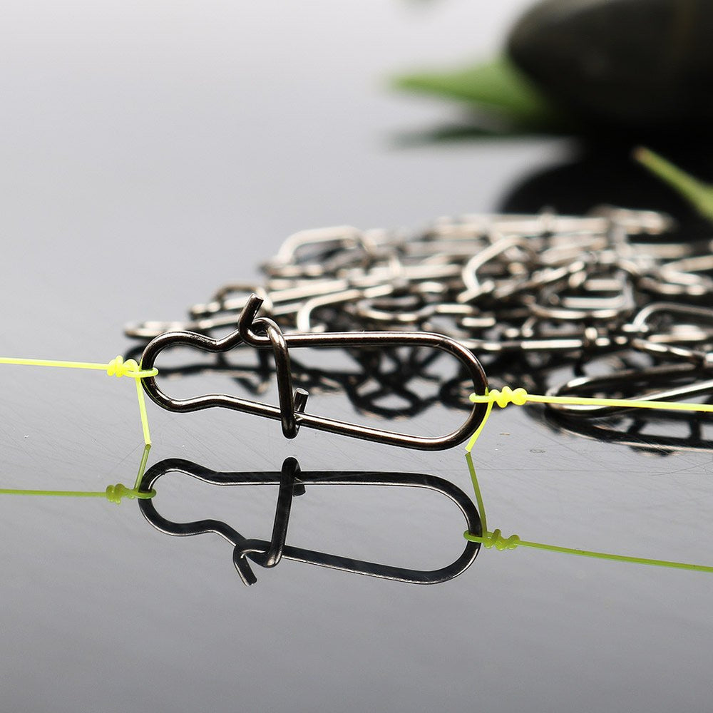 Quick lock-open design for leader or lure changes