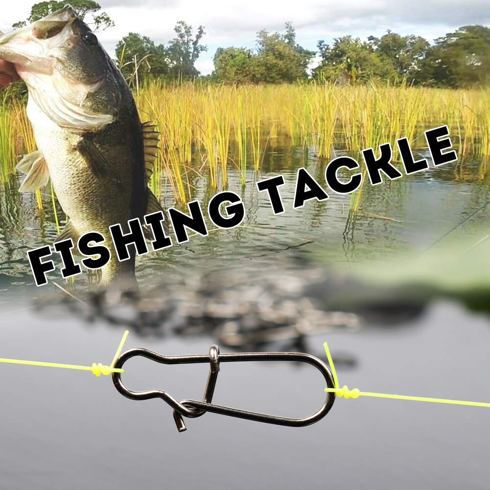 Pack of 100 swivels lock snaps for fishing