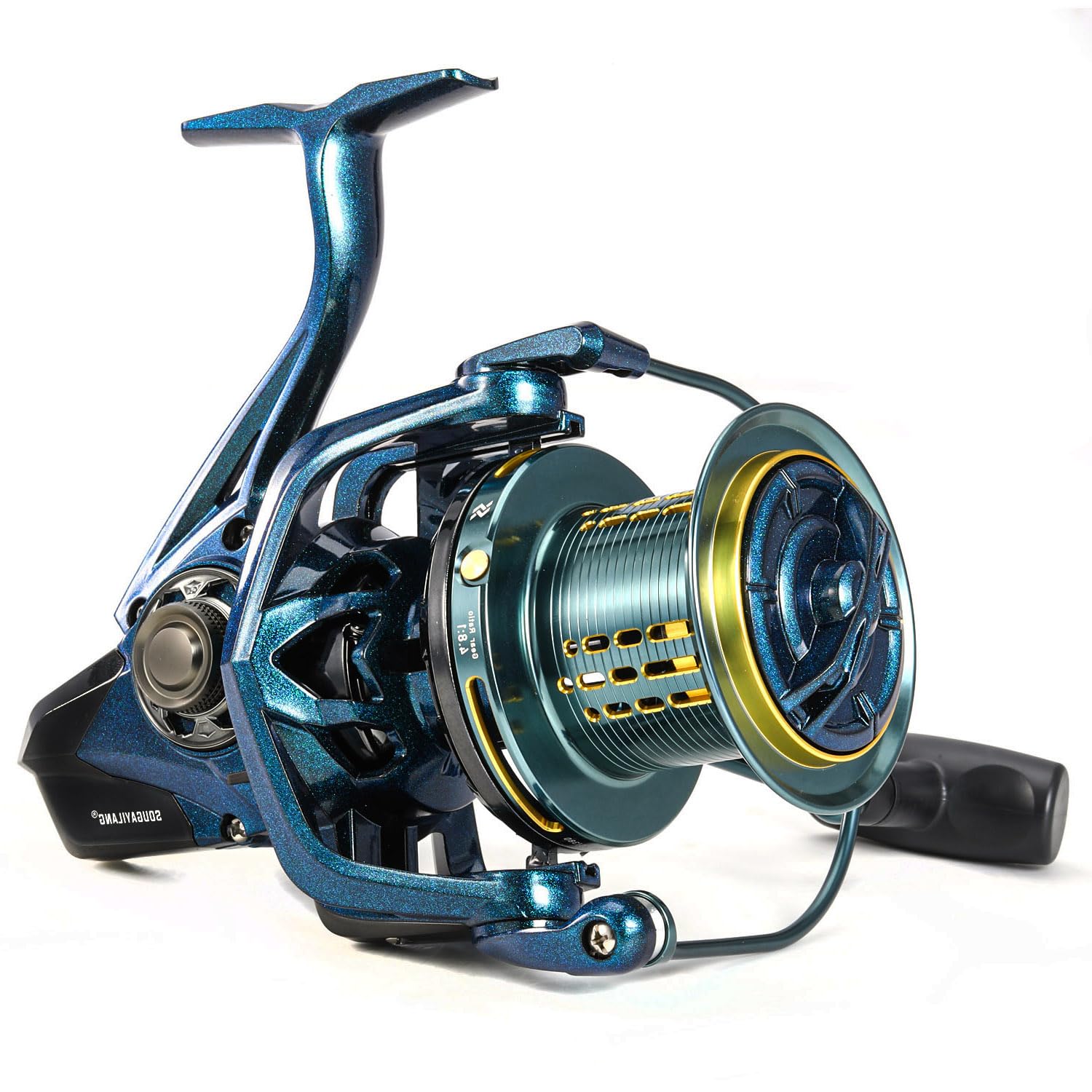 Sougayilang 14000 saltwater spinning reel front view