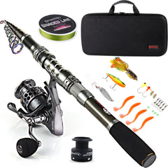Sougayilang 2-4m telescopic rod extended view for versatile travel fishing