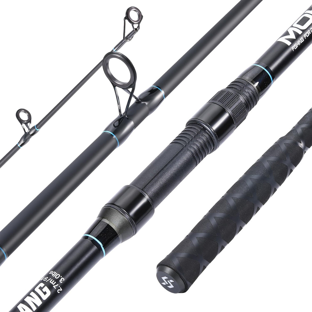 Sougayilang 3-piece rod breakdown for easy packing and portability.