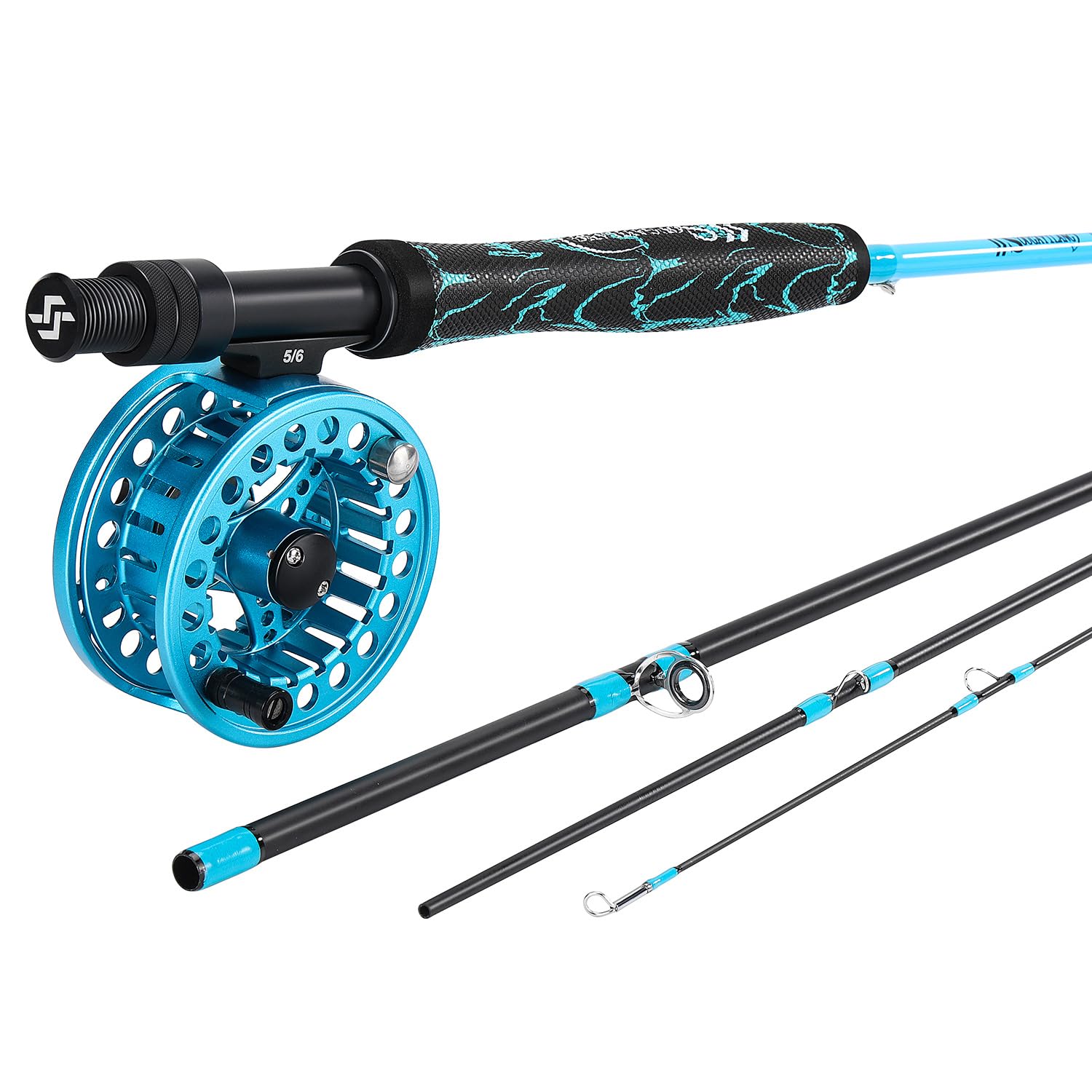 Sougayilang fly reel blue offers durable aluminum frame for smooth line control