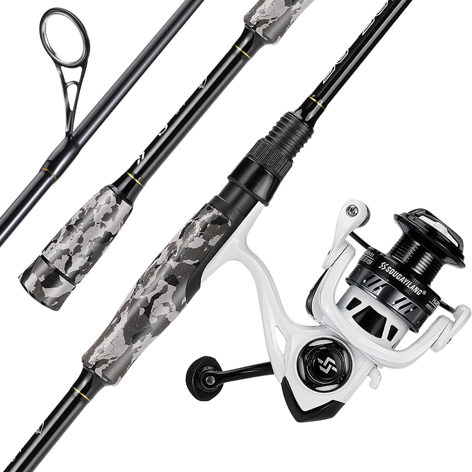 Sougayilang 6 ft 10 in spinning rod graphite blank; high-sensitivity for bass and panfish.