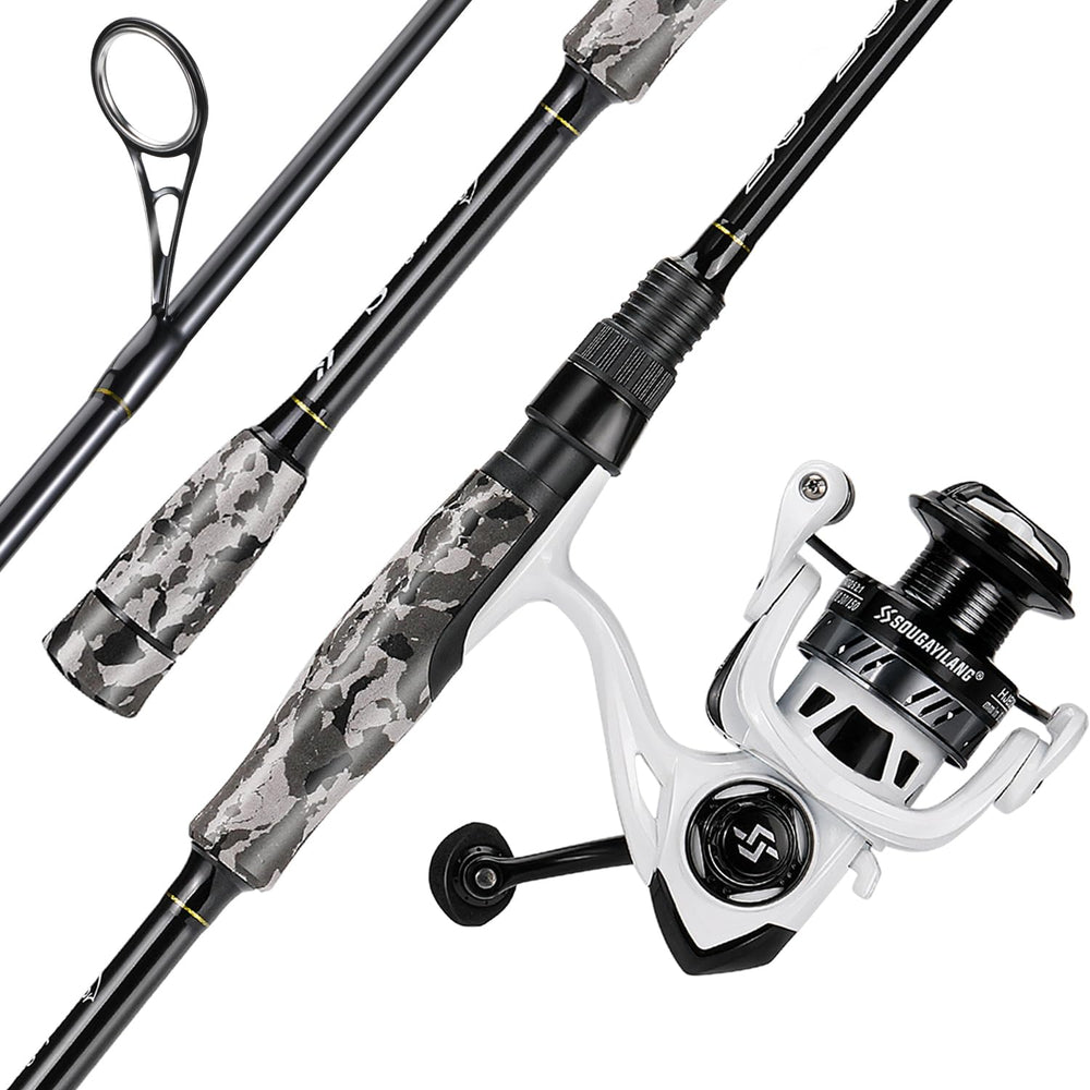 Sougayilang 6 ft 10 in spinning rod graphite blank; high-sensitivity for bass and panfish.