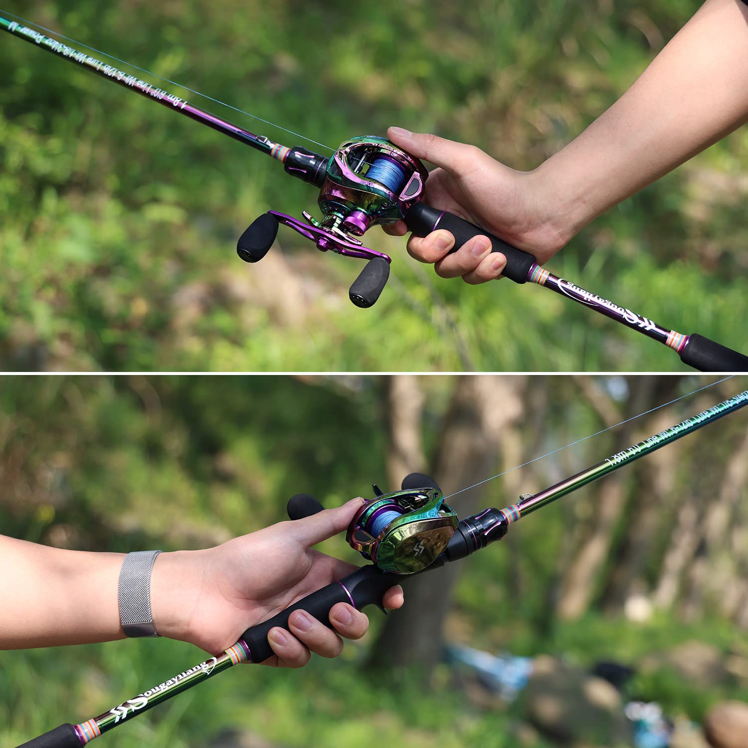 Gift-ready Sougayilang fishing rod and reel combo
