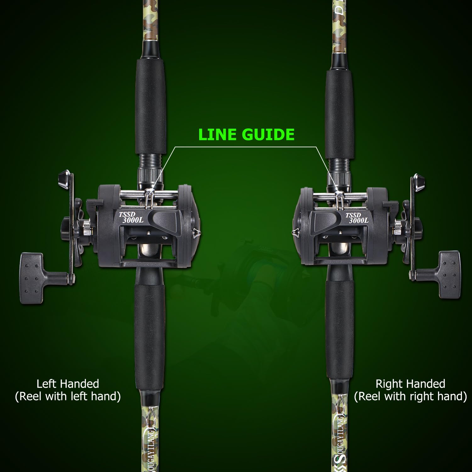 Ergonomic EVA grip and stainless steel reel seat