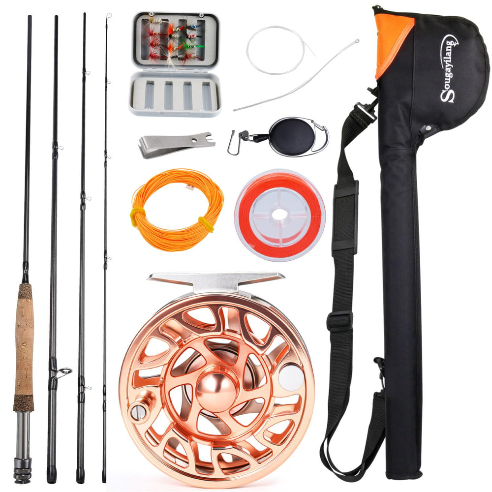 Sougayilang 9ft 5/6 weight 4-piece fly rod and reel combo
