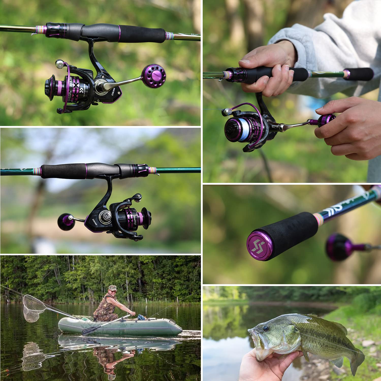 In-use fishing scene with Sougayilang rod and reel