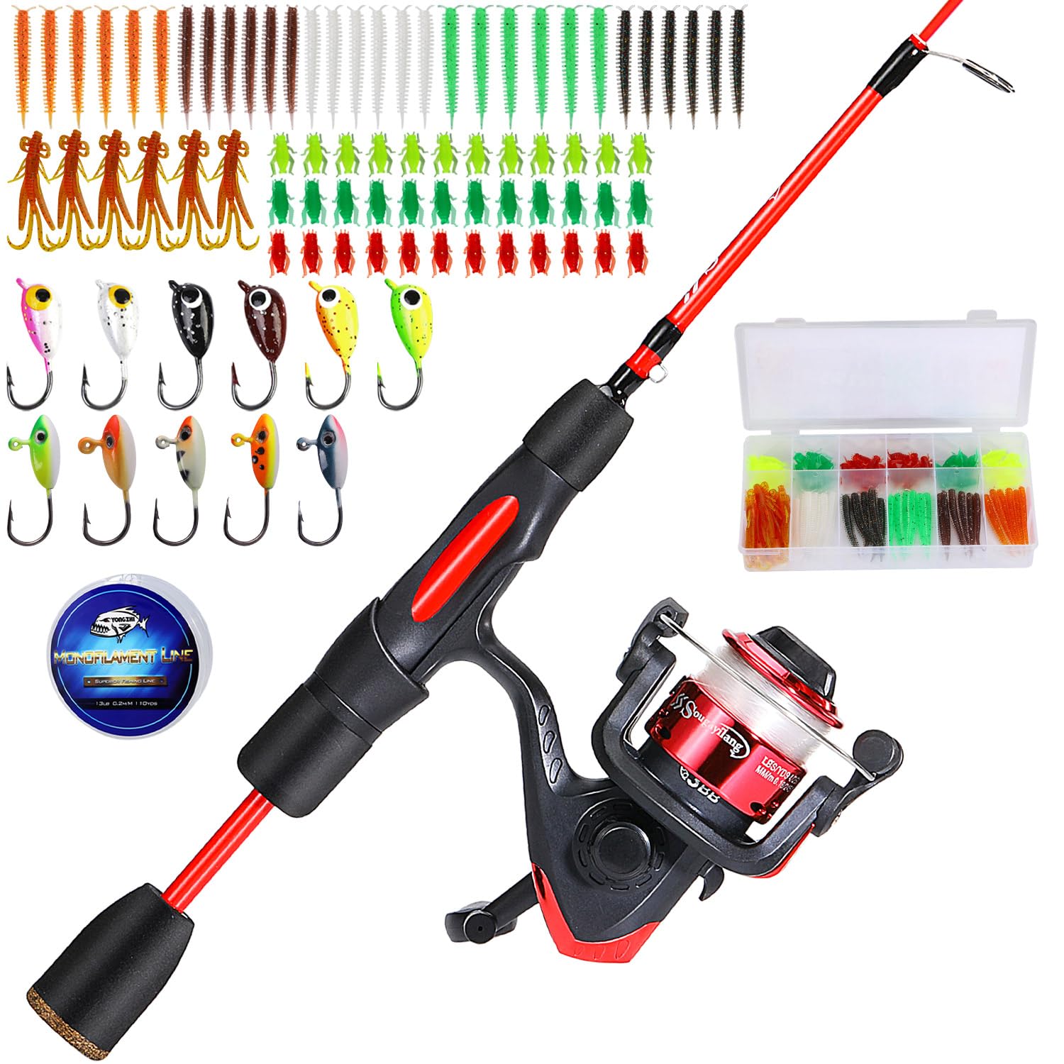 Sougayilang AK200 reel ice spinning delivers smooth reeling in cold weather.