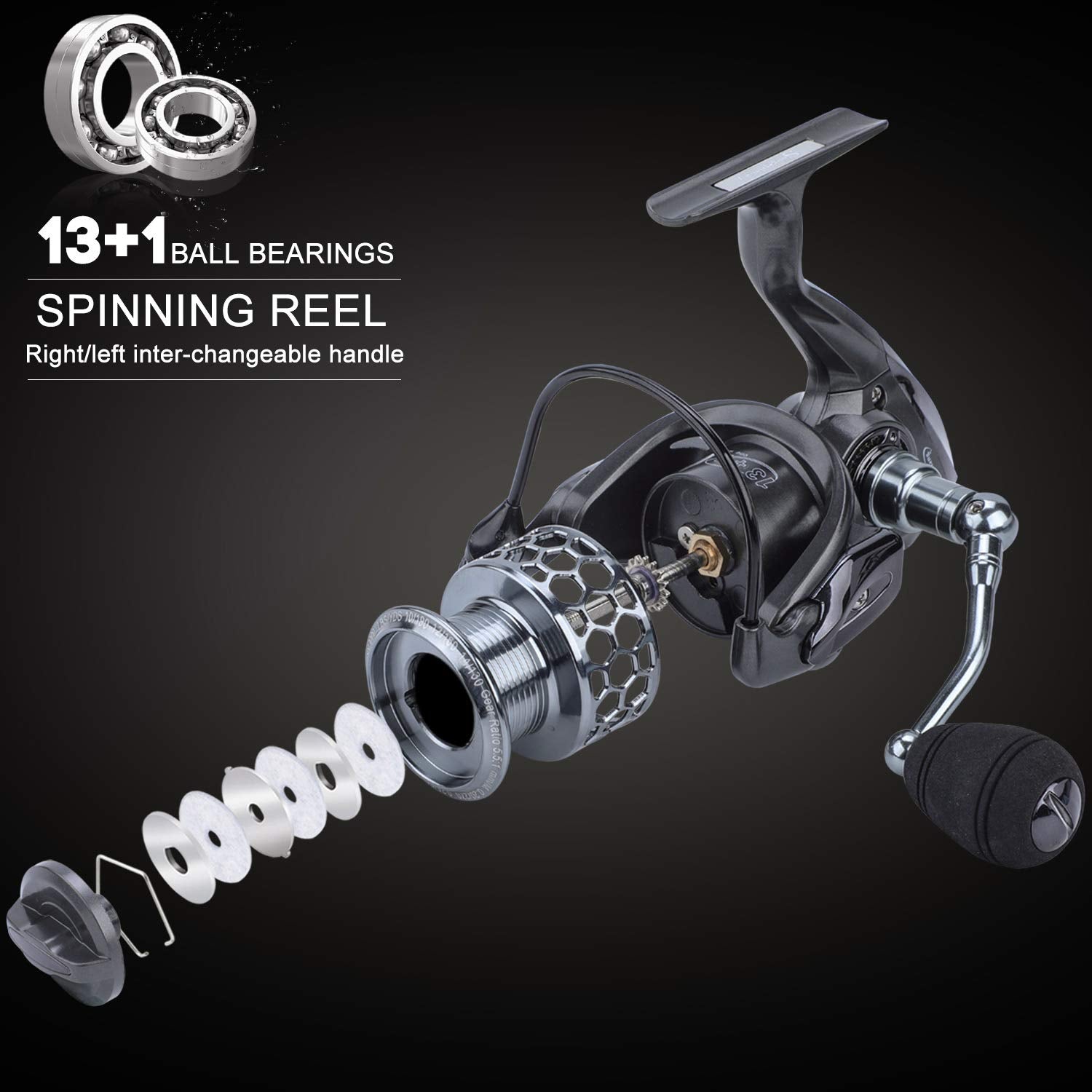 Sougayilang aluminum spool design emphasizes strength with lightweight handling.