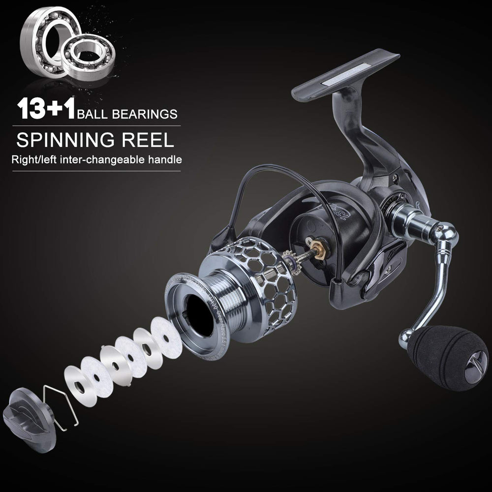 Sougayilang aluminum spool design emphasizes strength with lightweight handling.