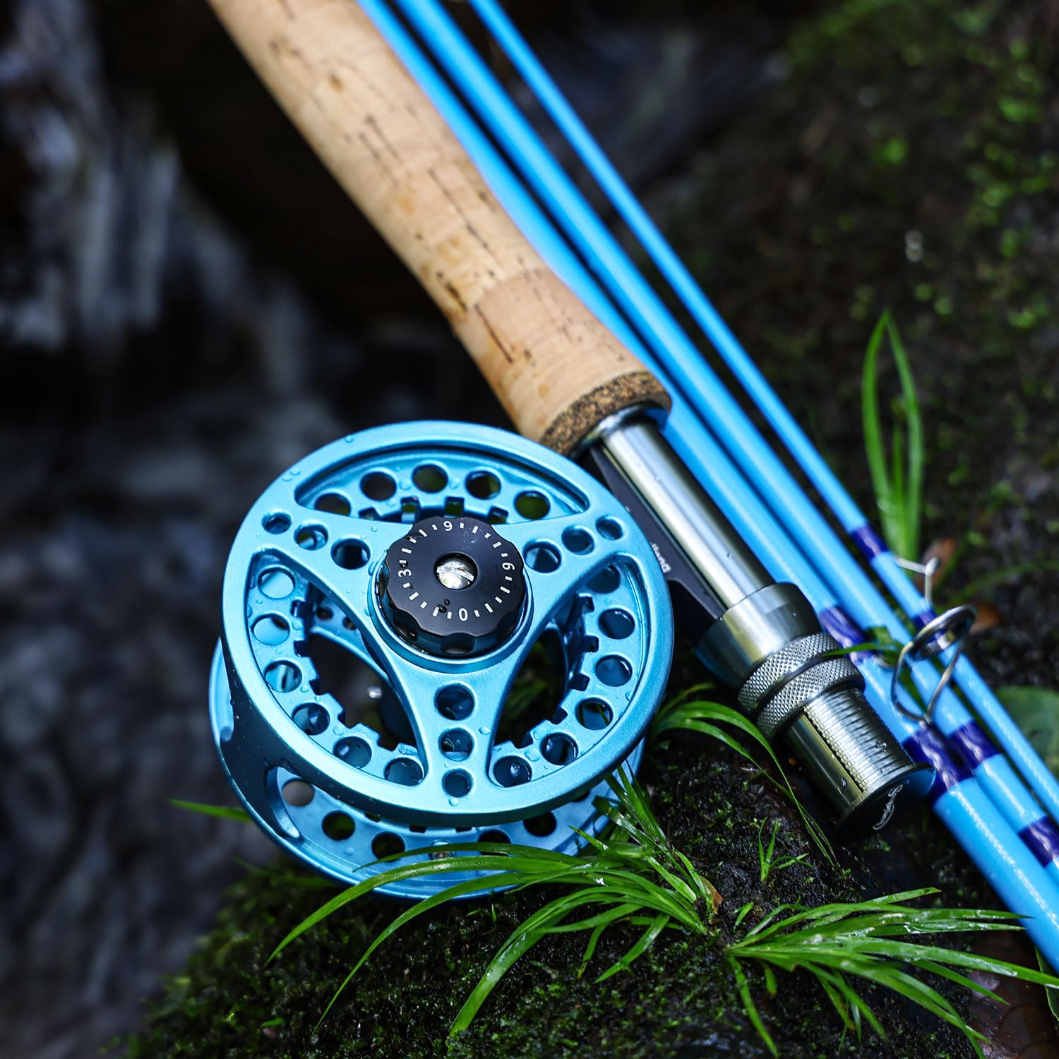 Assembled Sougayilang rod and reel setup