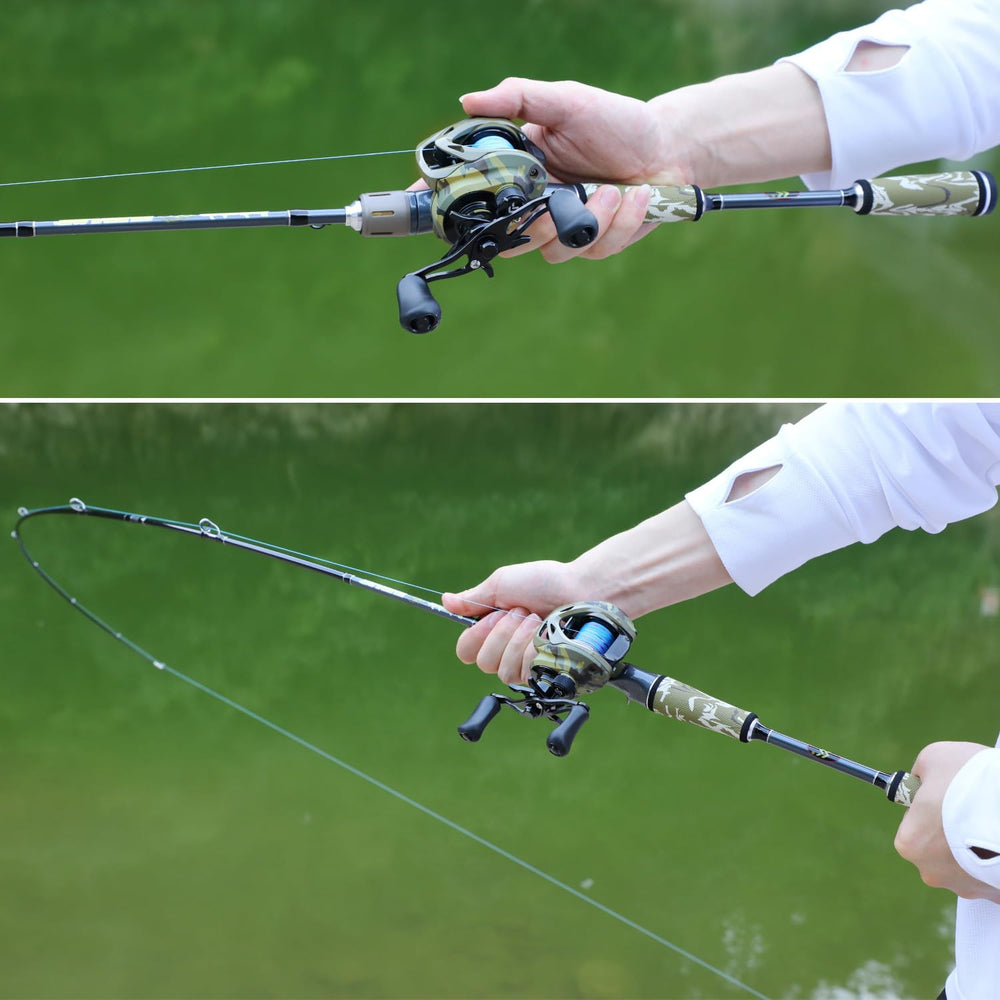 Sougayilang baitcaster on-water setup shows versatility for bank or boat fishing.