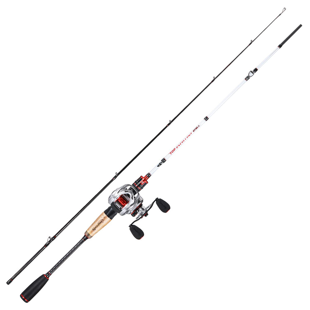 Sougayilang baitcasting reel with right-hand handle for comfortable one-handed operation