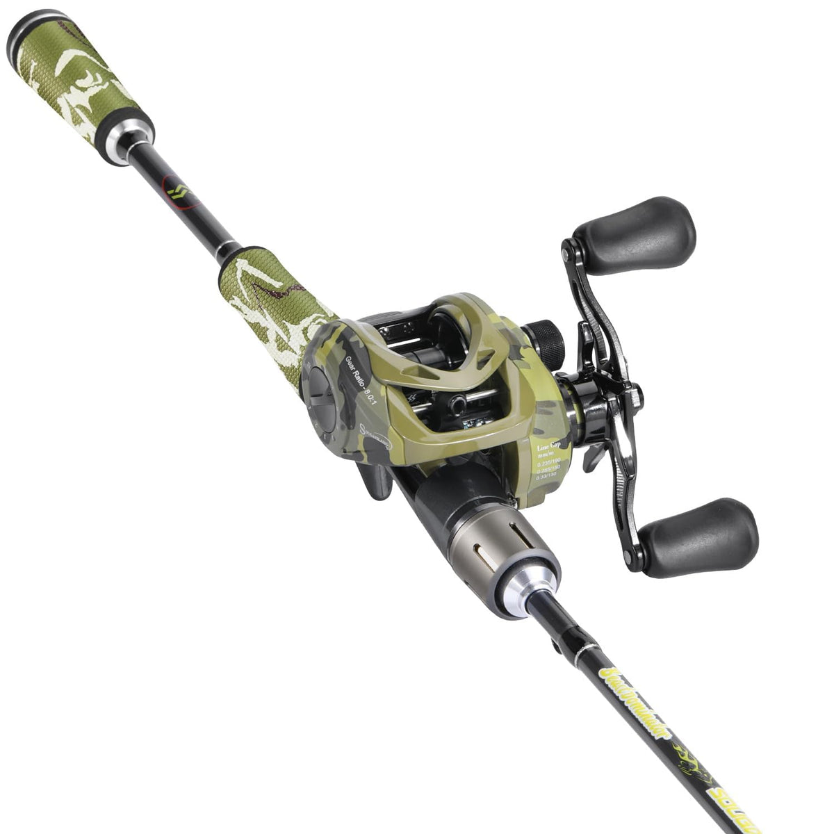 Sougayilang baitcaster rod graphite blank showing strong casting power and sensitivity.