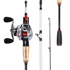 Sougayilang baitcaster left-handle reel offers comfortable casting control.