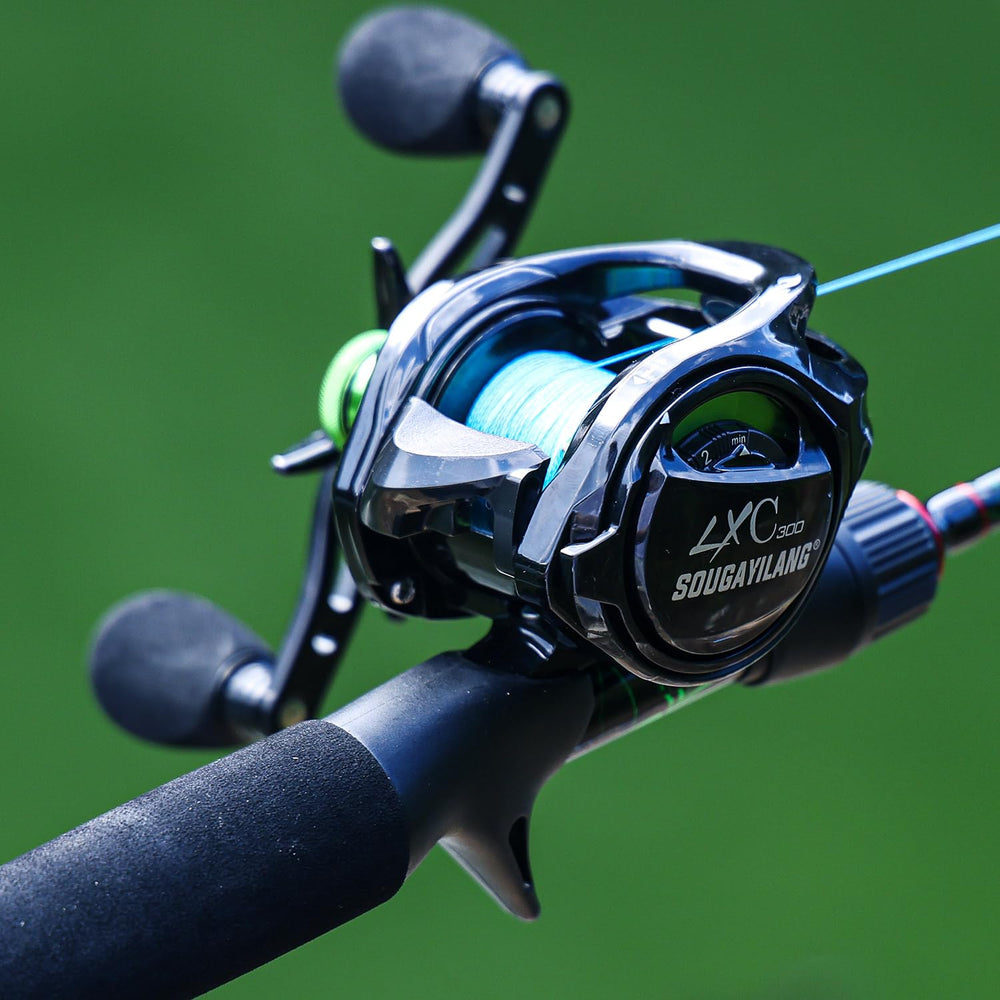 Drag system displaying up to 16 lbs stopping power