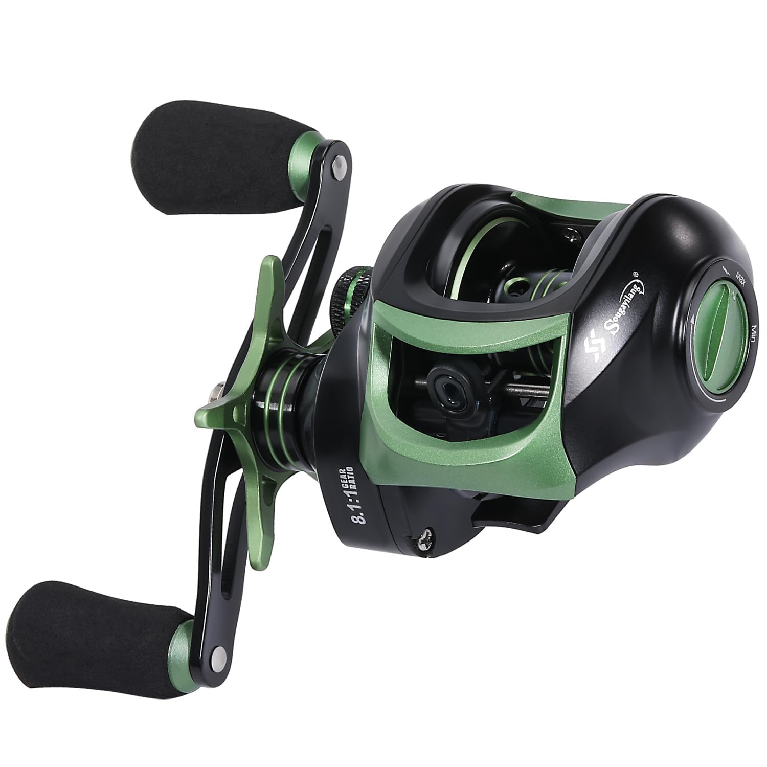 Sougayilang baitcasting reel black right – front view