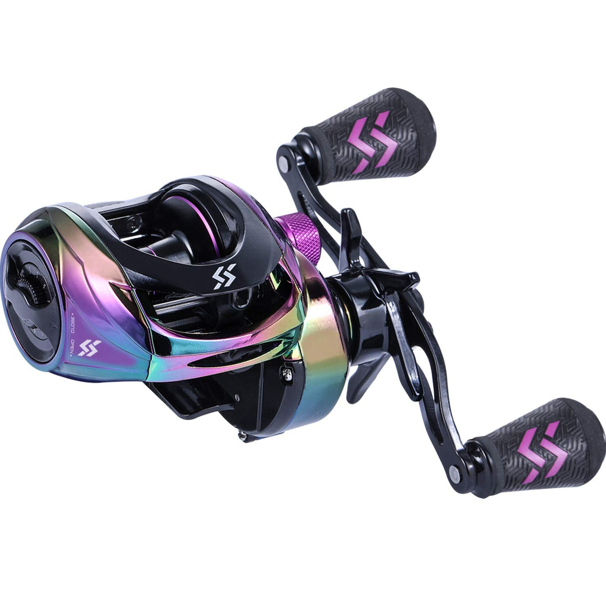 Sougayilang baitcasting reel colorful appearance for standout rod setup and smooth casting.