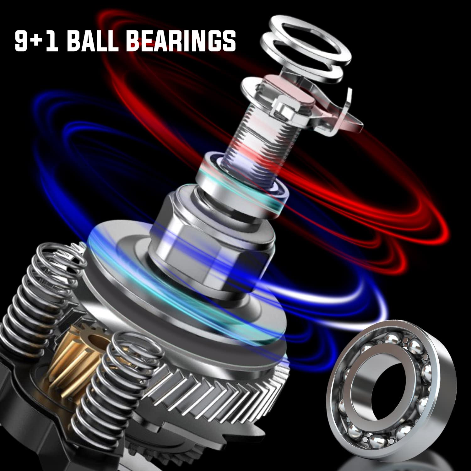 Sougayilang baitcasting reel ergonomic bent handle close-up underscores all-day comfort